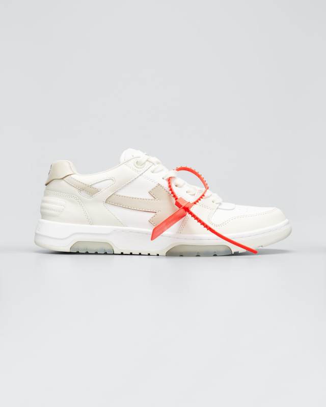 Arrow Tricolor Leather Low-Top Sneakers